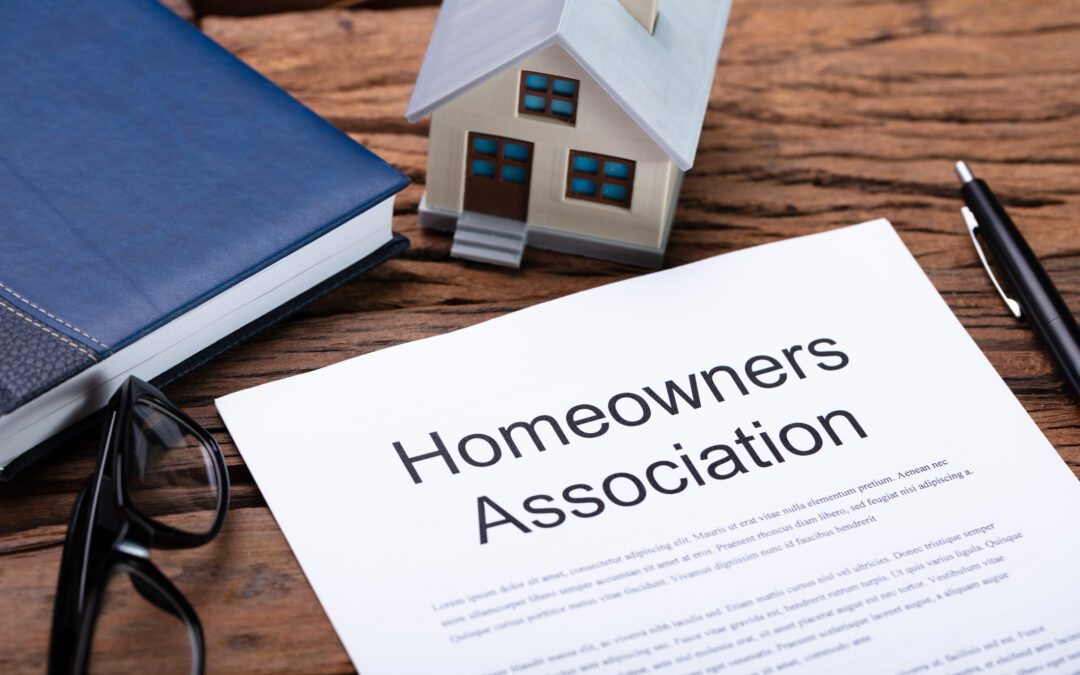 Homeowners association document with house model